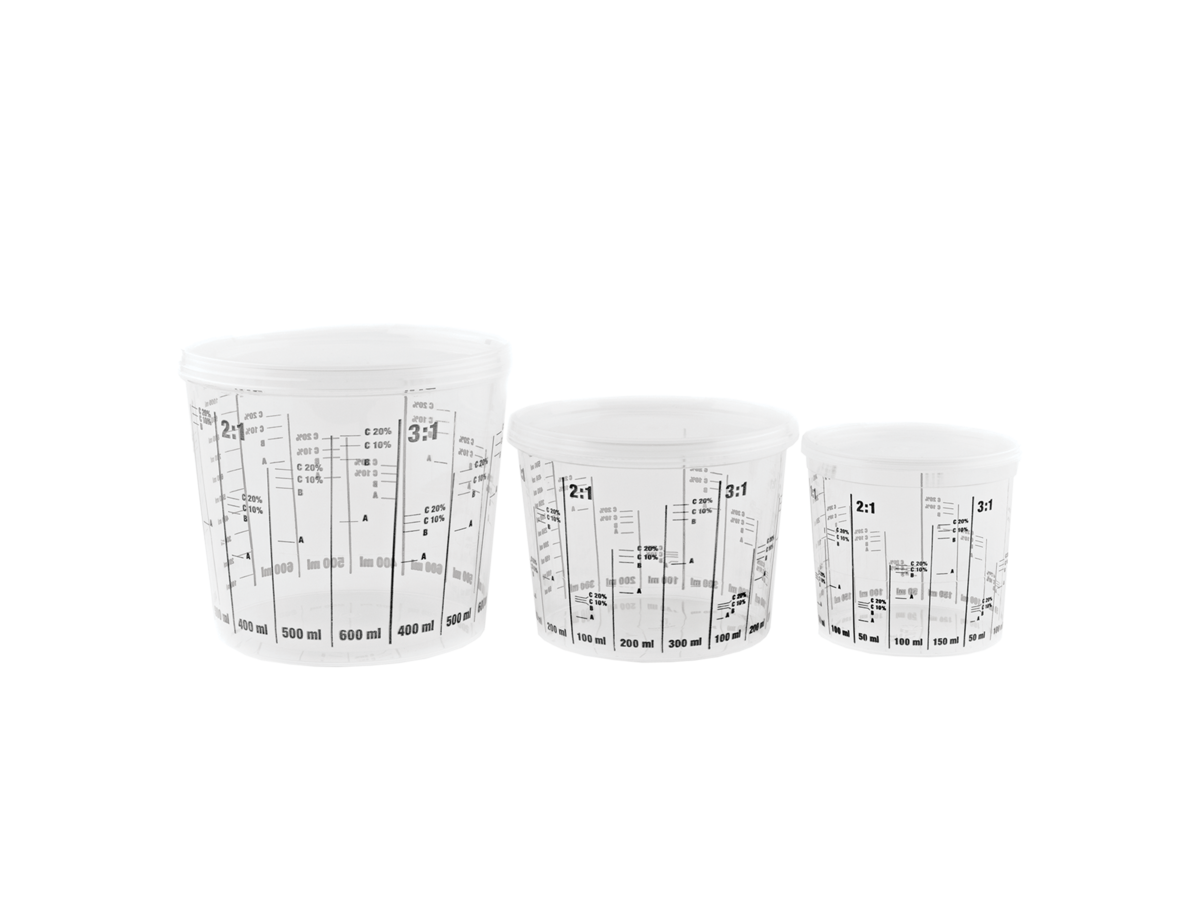 Vasos De Mezcla CHAM LEON PRODUKTION   Mixing Cups 